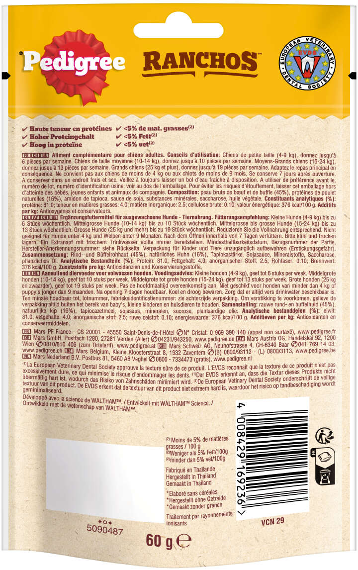 Pedigree Hundeleckerli RANCHOS Twist mit Huhn